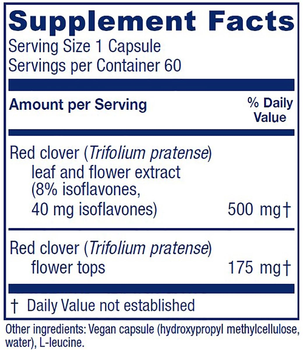 Foto 3 pulgar | Suplemento De Extracto De Flor Y Hoja De Trébol Rojo De Vitanica 500 Mg - Venta Internacional.