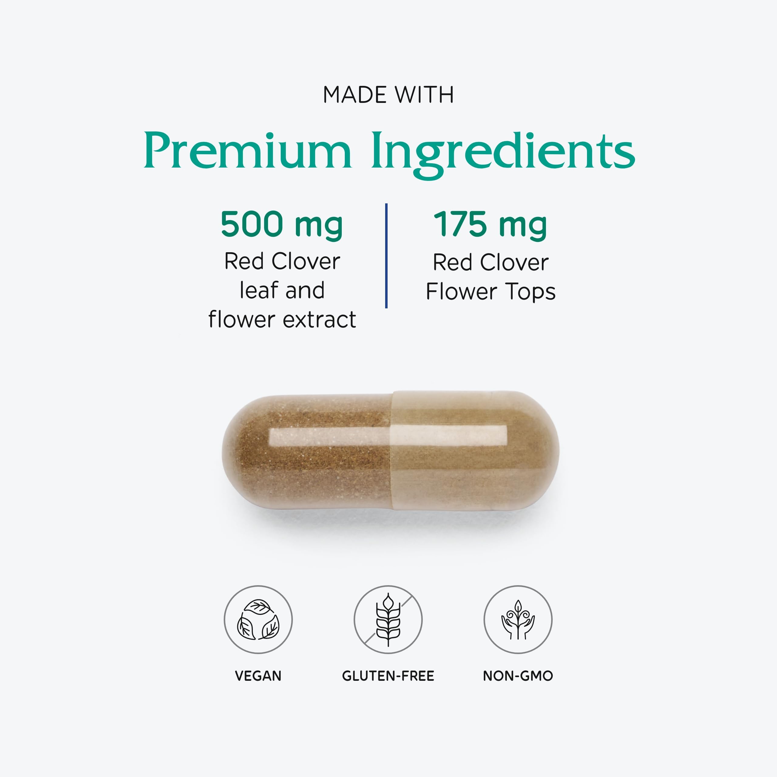 Foto 5 pulgar | Suplemento De Extracto De Flor Y Hoja De Trébol Rojo De Vitanica 500 Mg - Venta Internacional.