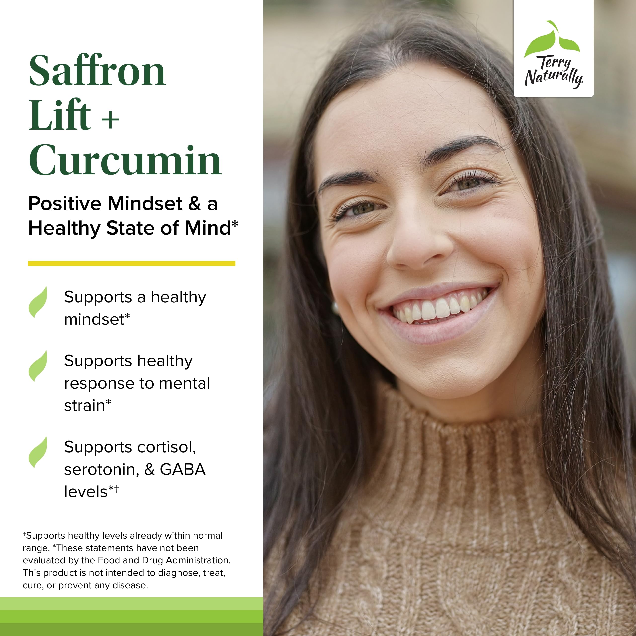 Foto 3 | Suplemento Terry Naturally Saffron Lift + Curcumin 60 Cápsulas - Venta Internacional.