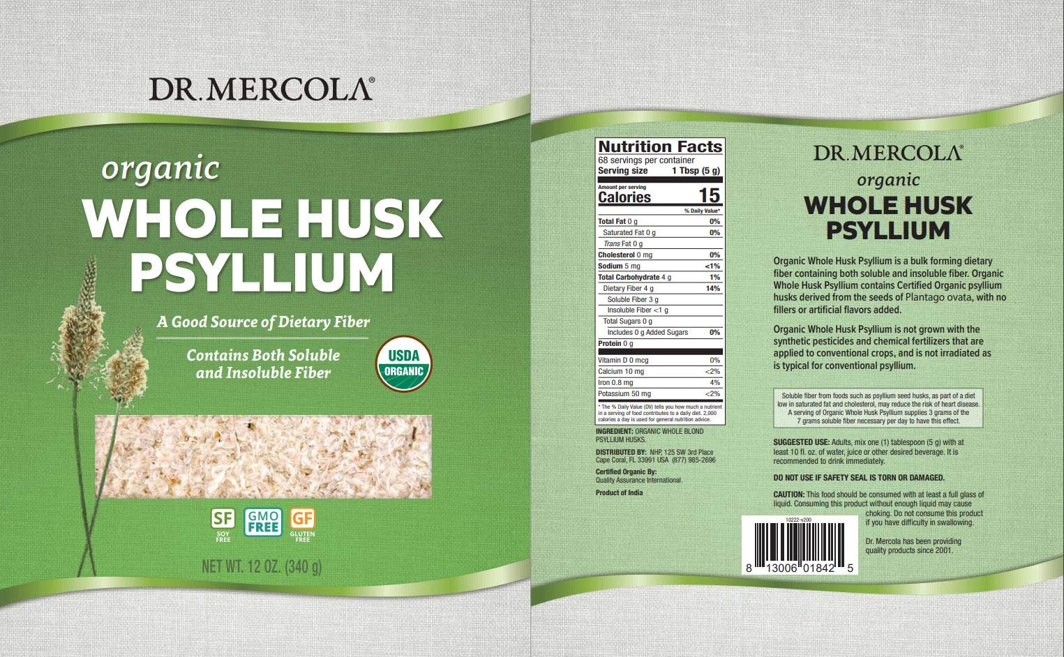 Foto 3 | Suplemento Dietético Dr. Mercola Organic Whole Husk Psyllium - Venta Internacional.