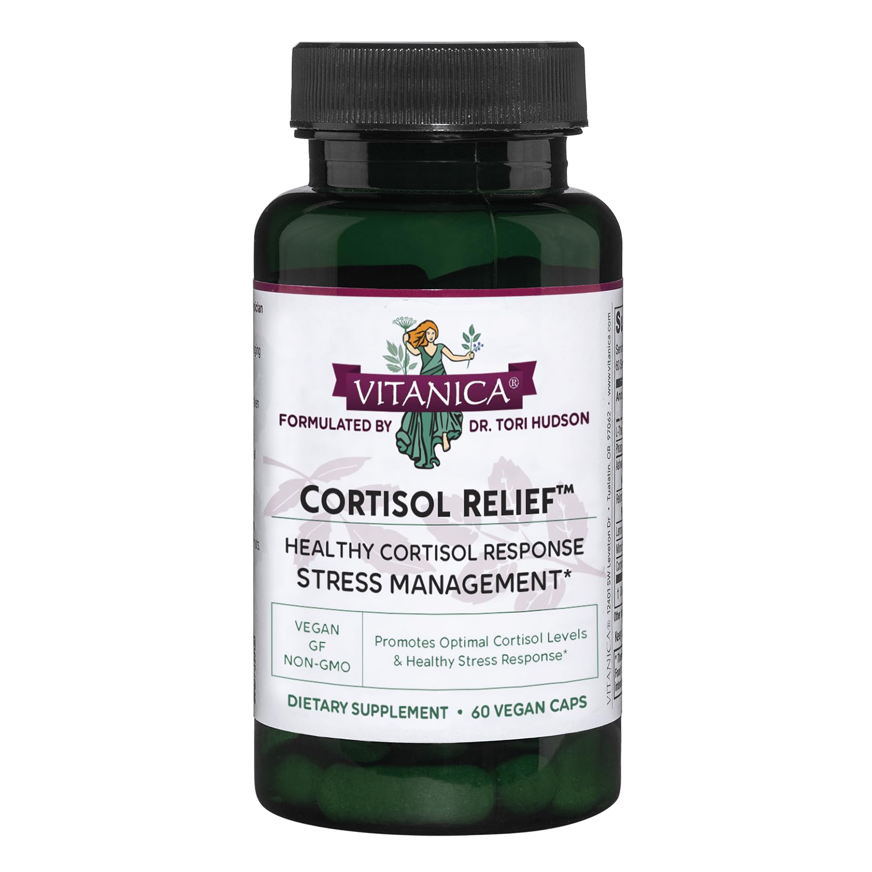 Foto 1 | Suplemento Vitanica Cortisol Relief 60 Cápsulas Vegano - Venta Internacional.