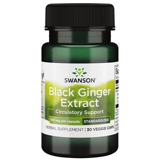 Foto 1 | Suplemento De Extracto De Jengibre Negro De Swanson 100 Mg 30 Cápsulas - Venta Internacional.