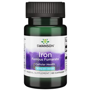 Foto 1 | Suplemento De Hierro Fumarato Ferroso Swanson 18 Mg 60 Cápsulas - Venta Internacional.