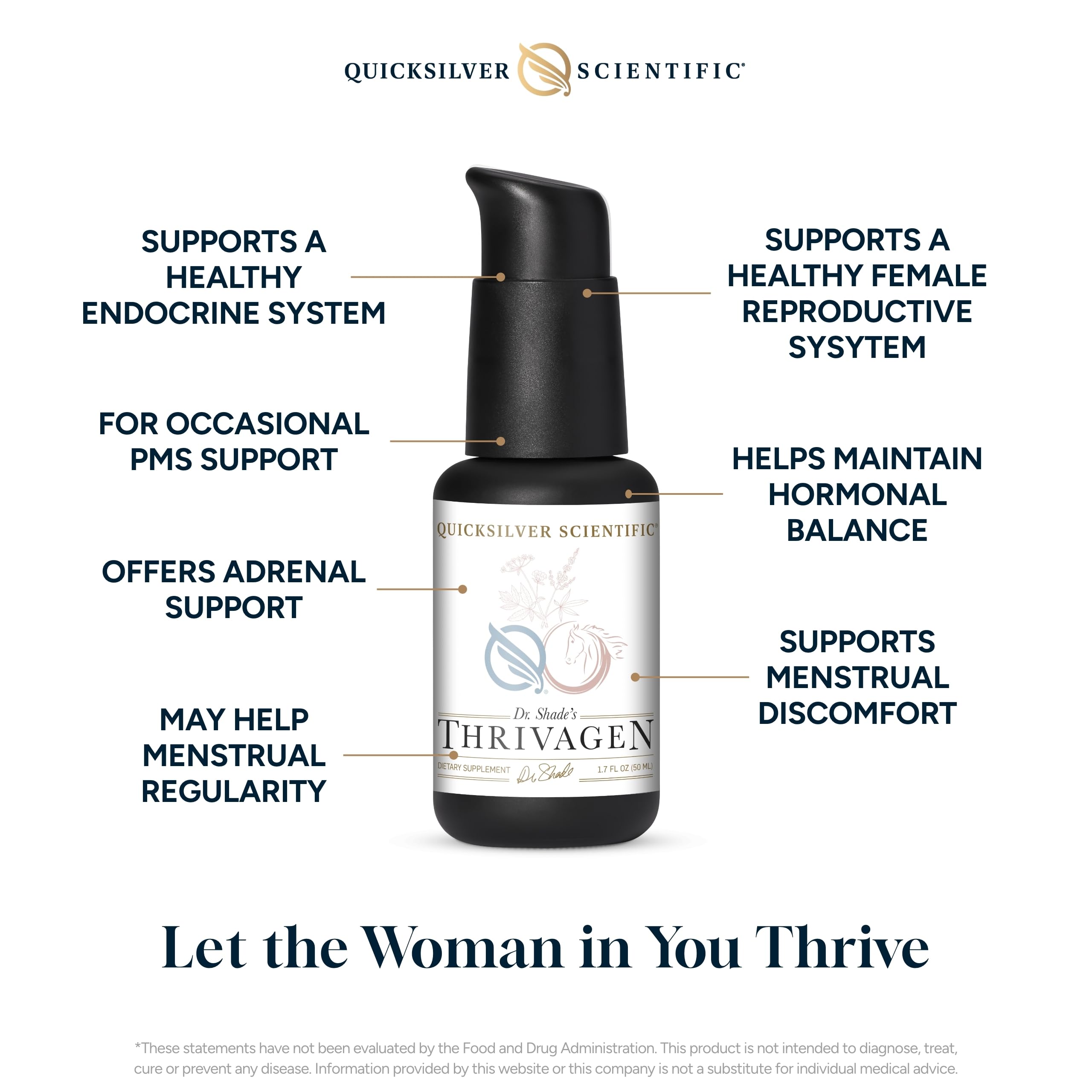 Foto 3 | Suplemento Quicksilver Scientific Thrivagen Women's Health 50 Ml - Venta Internacional.