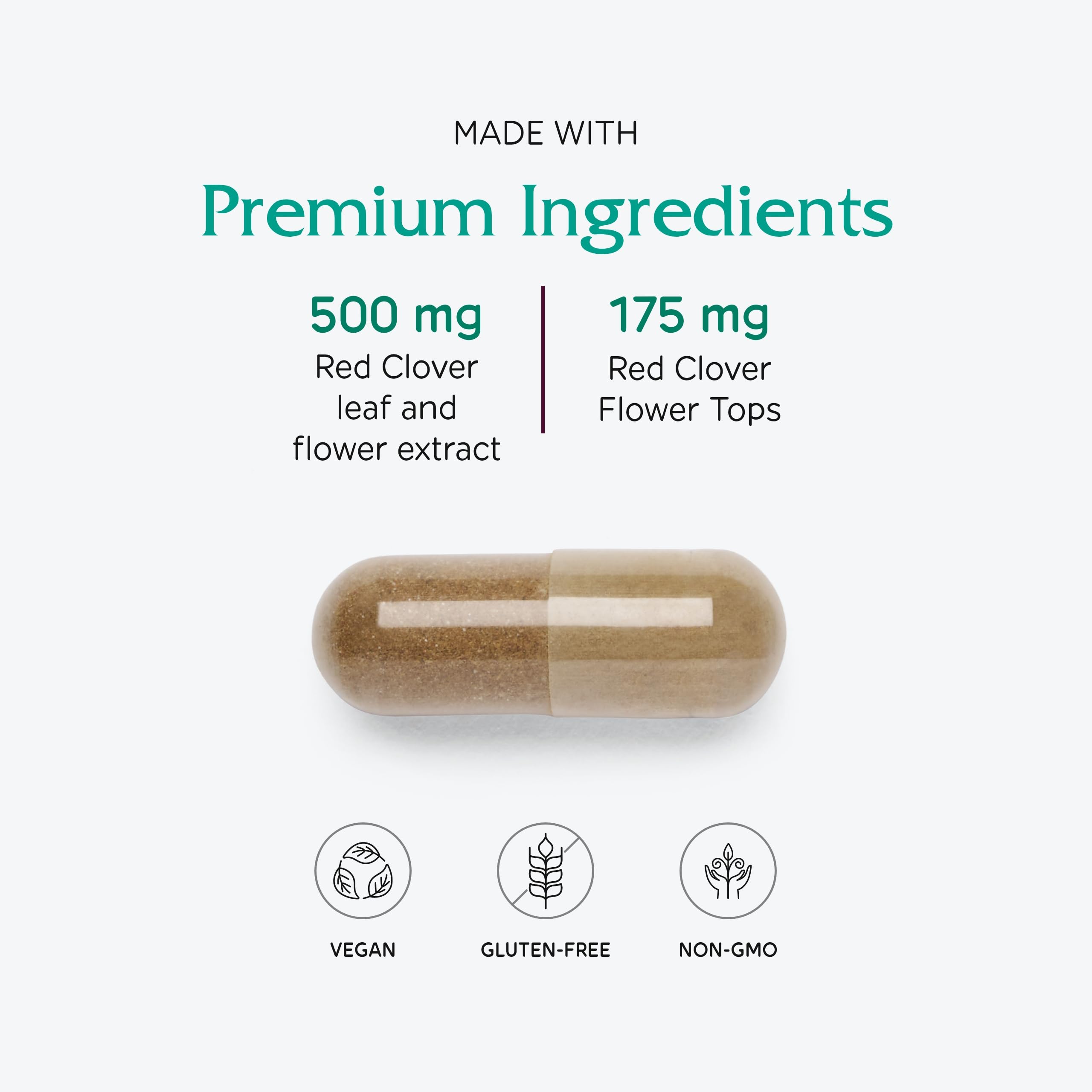 Foto 5 pulgar | Suplemento De Extracto De Flor Y Hoja De Trébol Rojo De Vitanica 500 Mg - Venta Internacional.