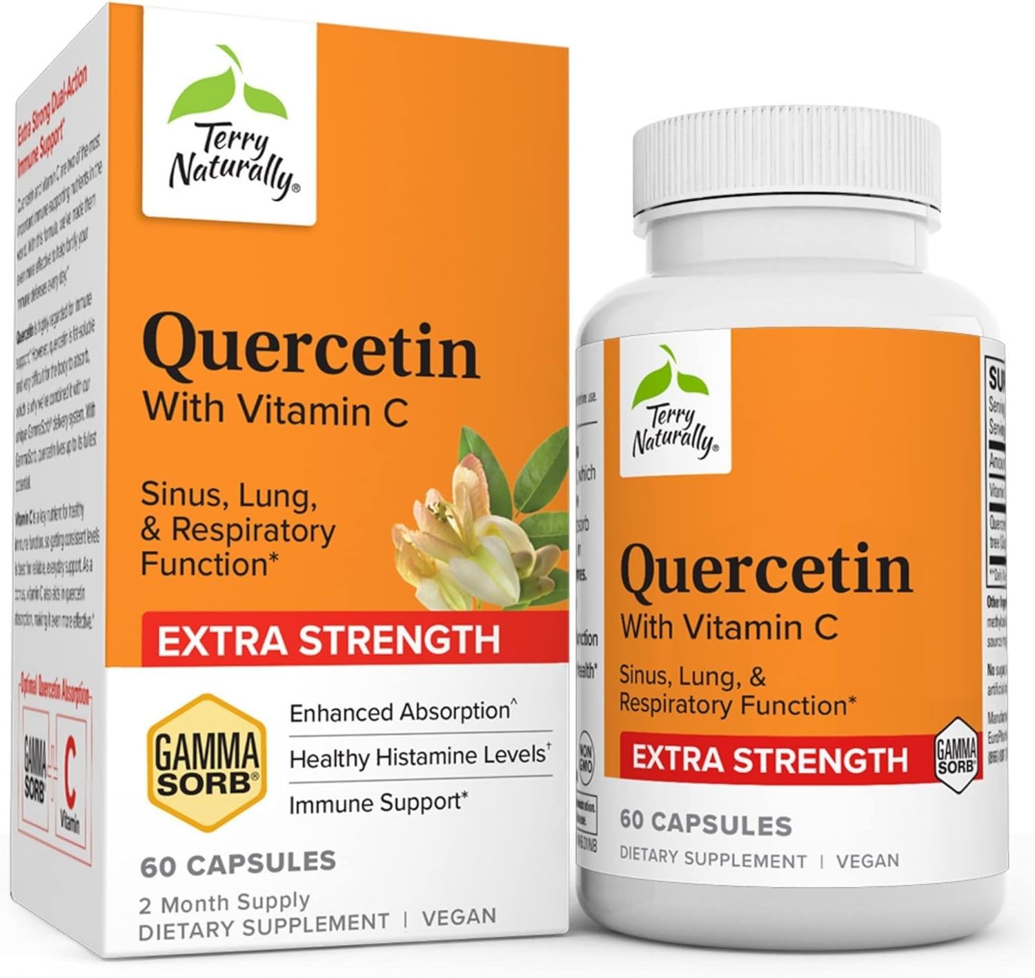 Foto 1 | Complementa Terry Naturally Quercetina Con Vitamina C 60 Cápsulas - Venta Internacional.