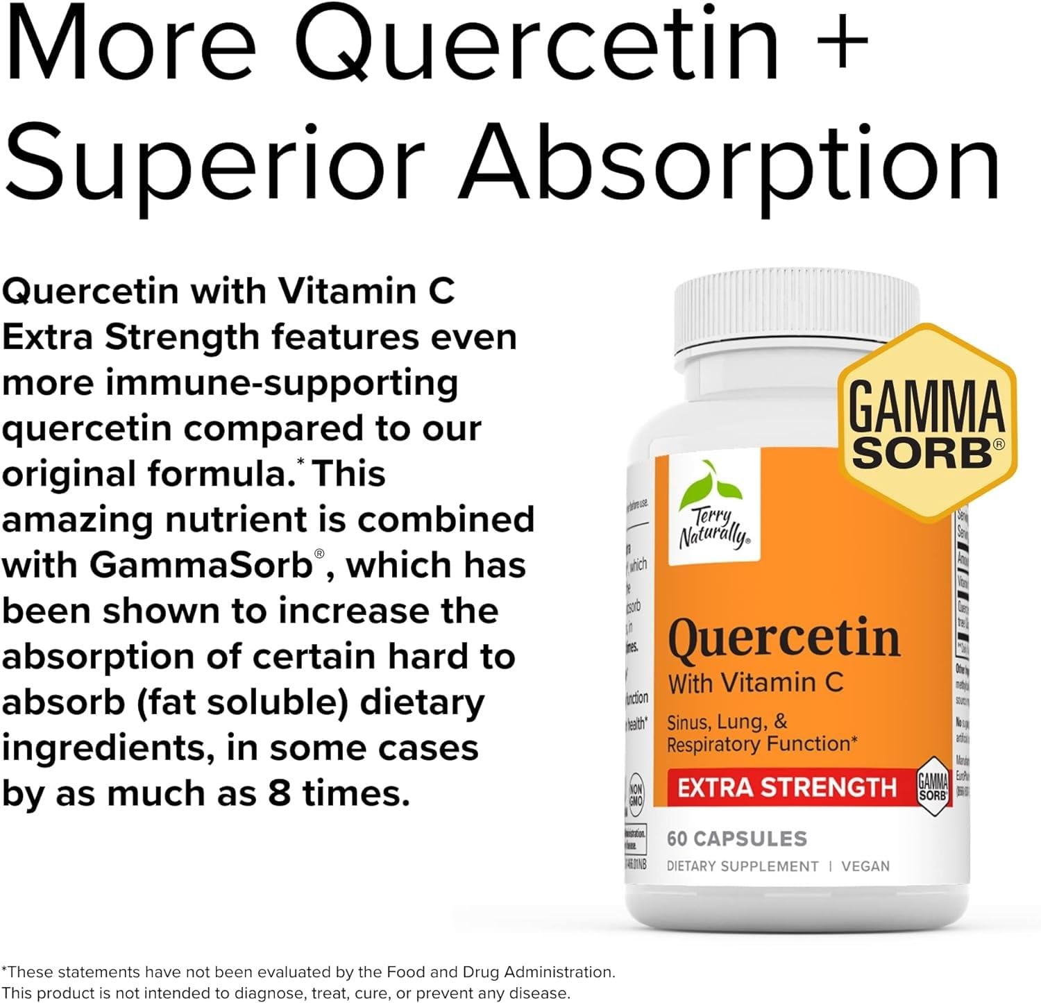 Foto 4 | Complementa Terry Naturally Quercetina Con Vitamina C 60 Cápsulas - Venta Internacional.