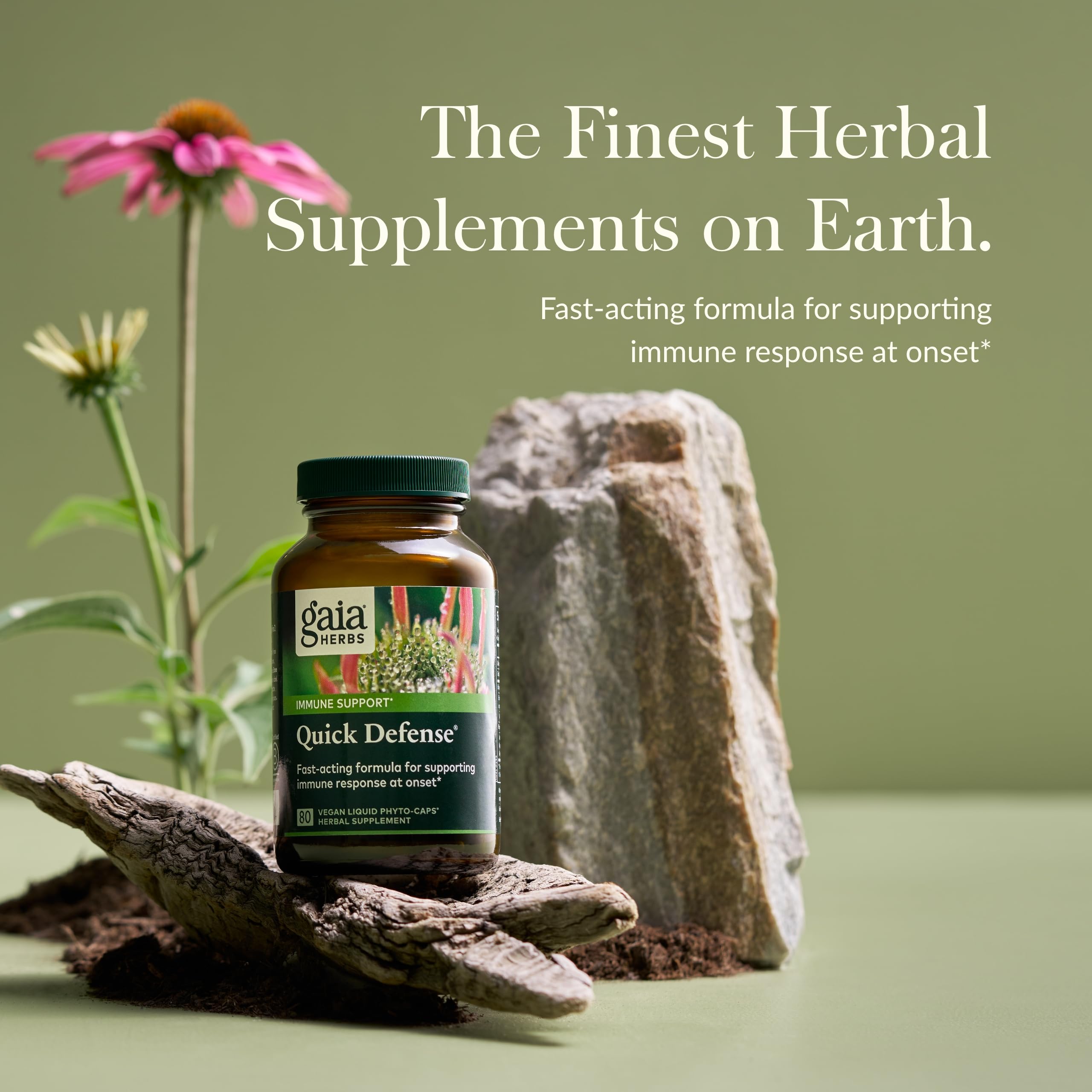Foto 4 pulgar | Suplemento Gaia Herbs Quick Defense Immune Support 80 Cápsulas - Venta Internacional.
