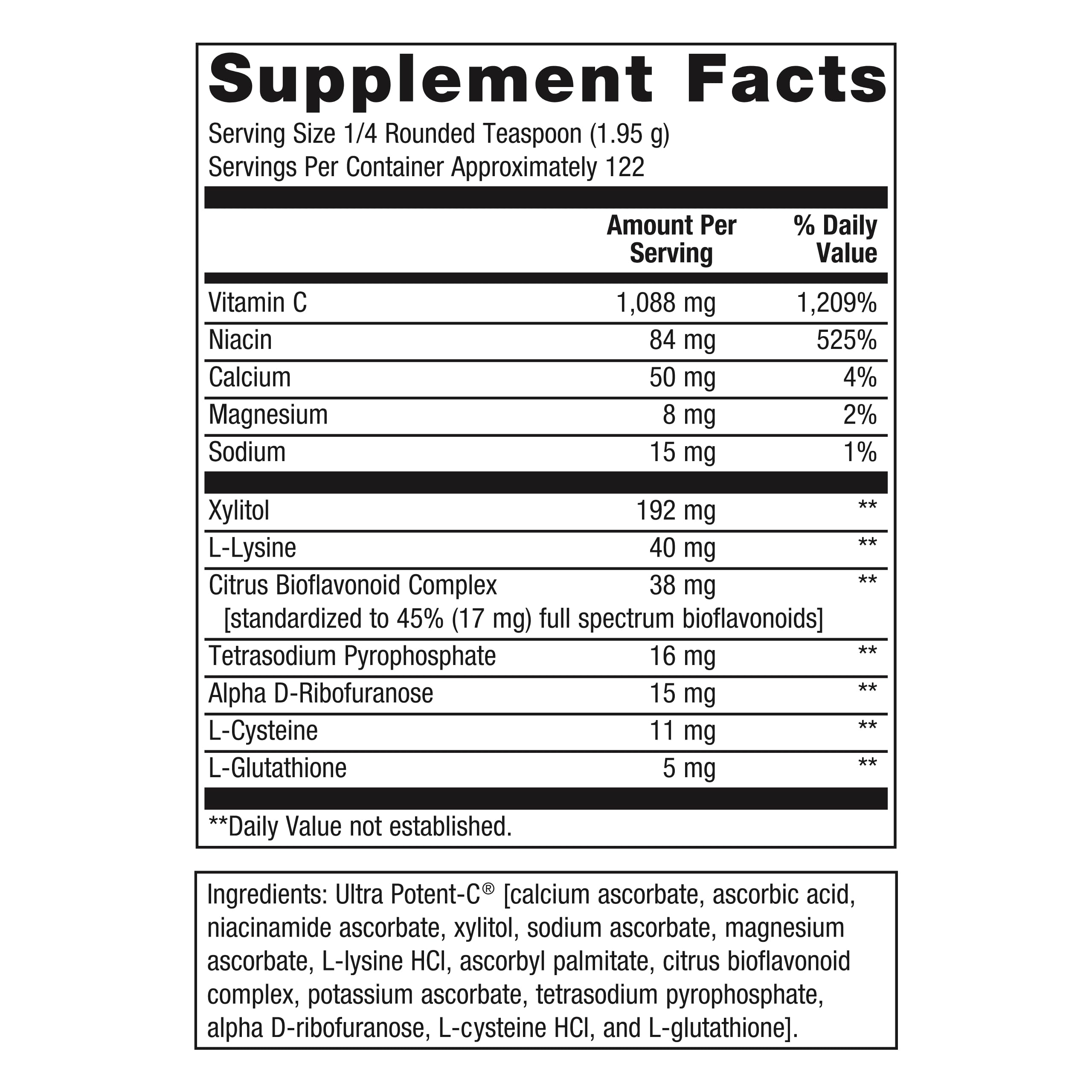 Foto 2 | Vitamina C En Polvo Metagenics Ultra Potent-c, 250 Ml, Apoyo Inmunológico - Venta Internacional.