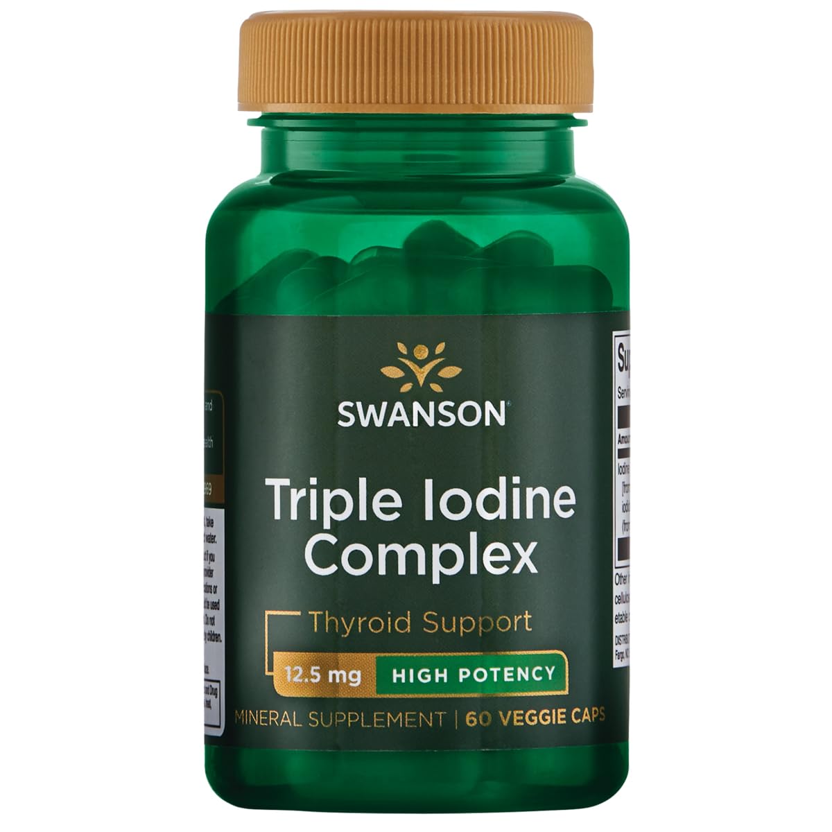 Foto 2 pulgar | Suplemento Swanson Triple Yodo Complex 12,5 Mg 60 Cápsulas - Venta Internacional.