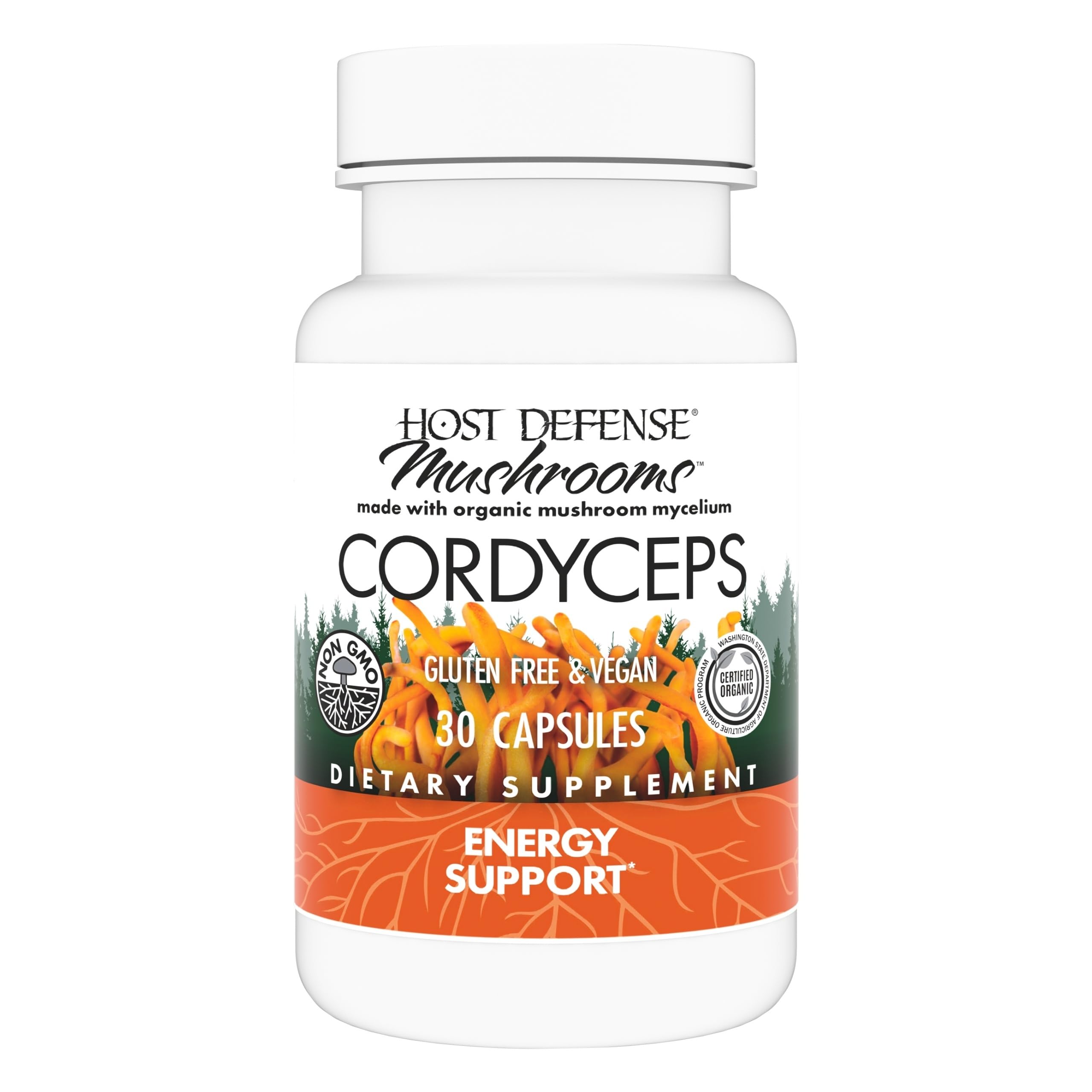 Foto 2 pulgar | Cápsulas Supplement Host Defense Cordyceps 30 Cápsulas - Venta Internacional.