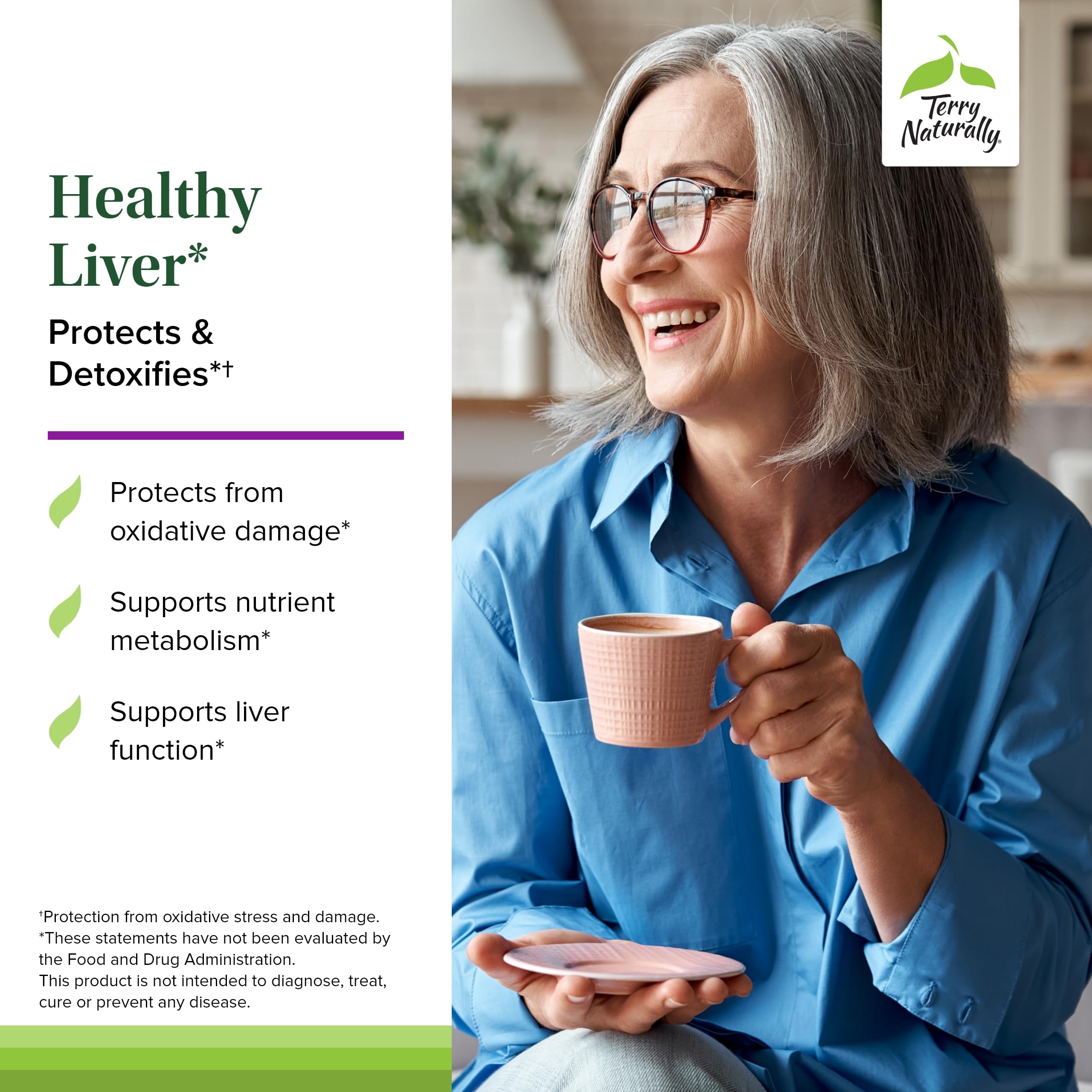 Foto 4 pulgar | Suplemento Terry Naturally Healthy Liver 60 Cápsulas - Venta Internacional.