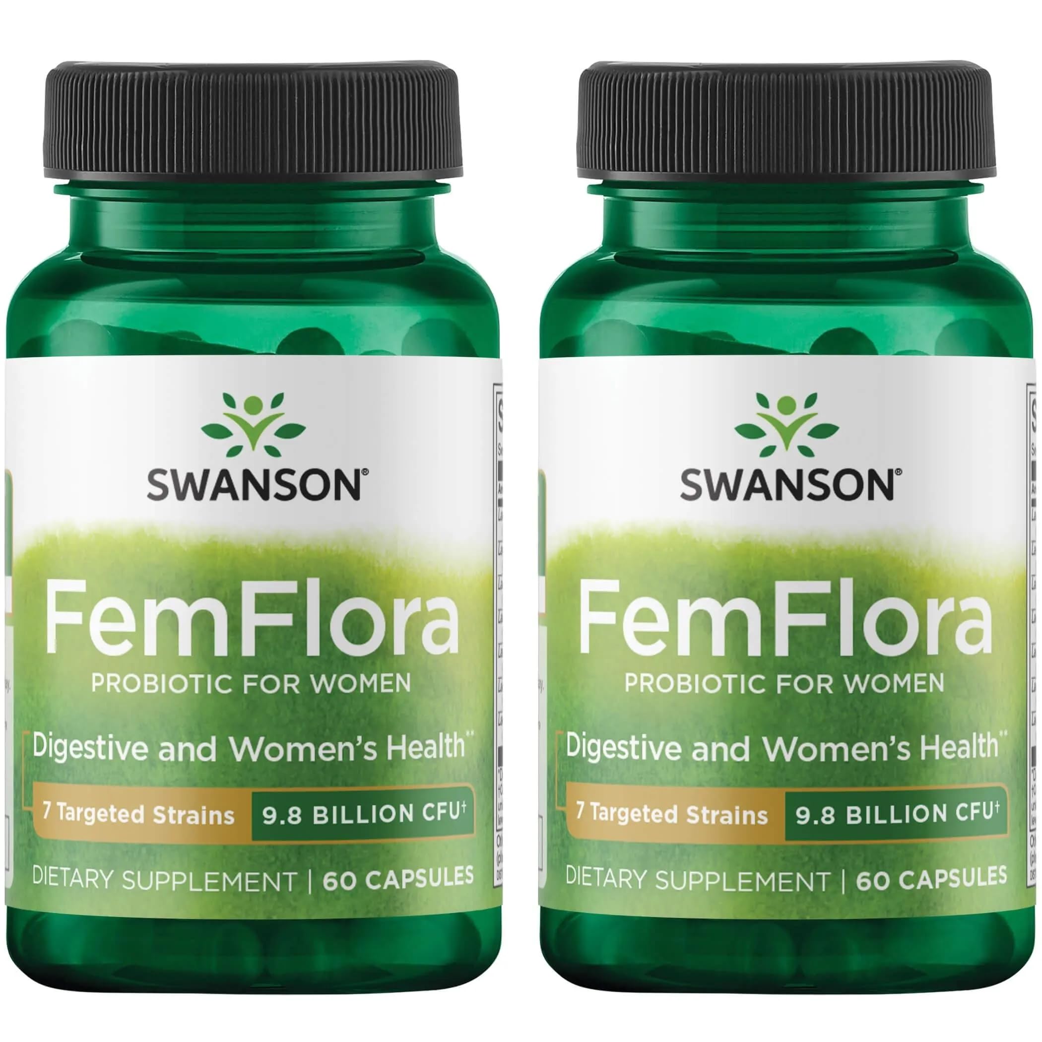 Foto 1 | Suplemento Probiótico Swanson Femflora, 9 Mil Millones De Cfu, 60 Cápsulas - Venta Internacional.
