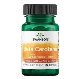 Foto 1 | Suplemento De Betacaroteno (vitamina A) De Swanson, 25000 Ui, 100 Geles - Venta Internacional.