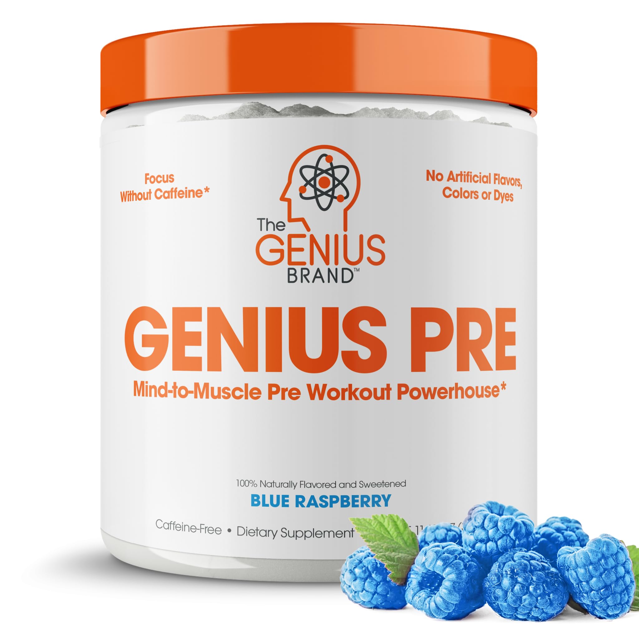 Foto 2 pulgar | Pre-workout Boosted Energy Genius Pre Sin Cafeína, 20 Porciones - Venta Internacional.