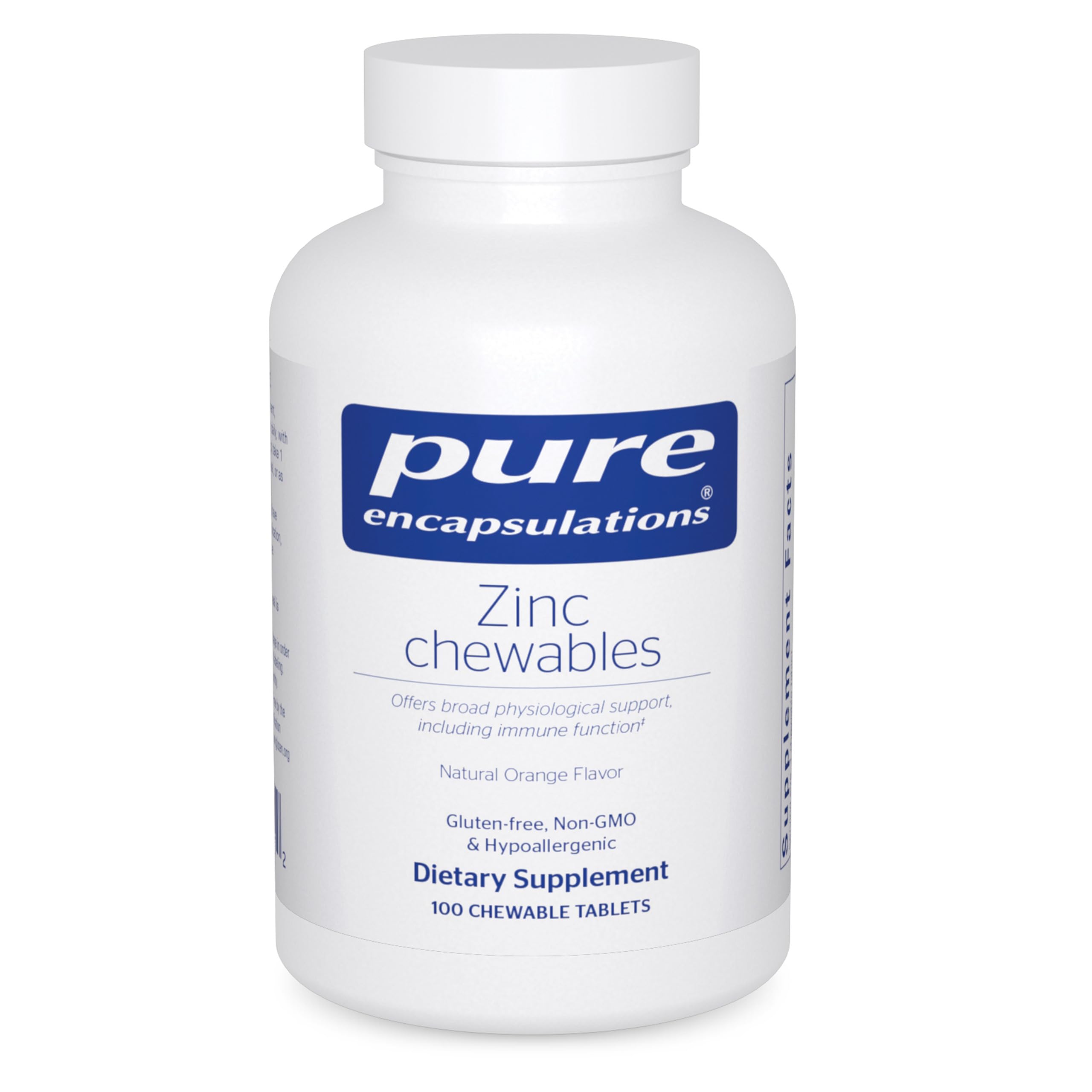 Foto 1 | Suplemento Pure Encapsulations Zinc Chewables 100 Comprimidos - Venta Internacional.
