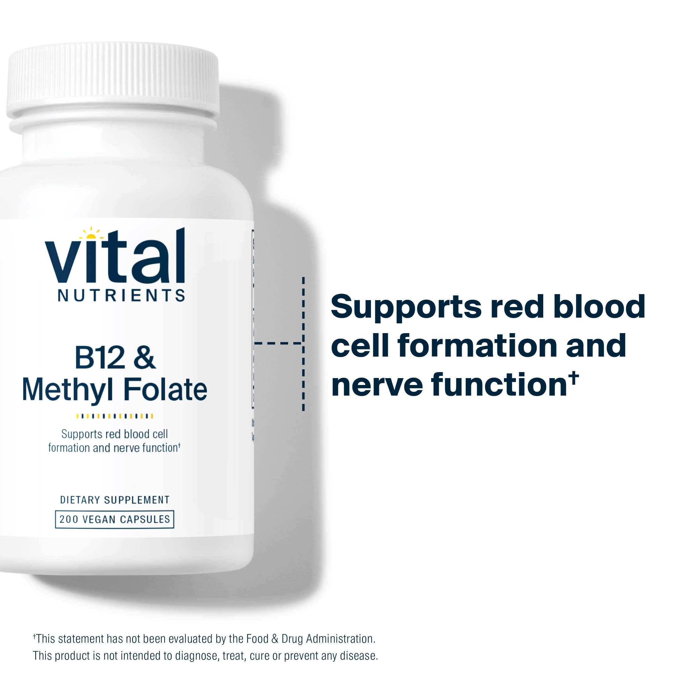 Foto 4 pulgar | Suplemento De Nutrientes Vitales Con Vitamina B12 Y Folato De Metilo 200 C - Venta Internacional.