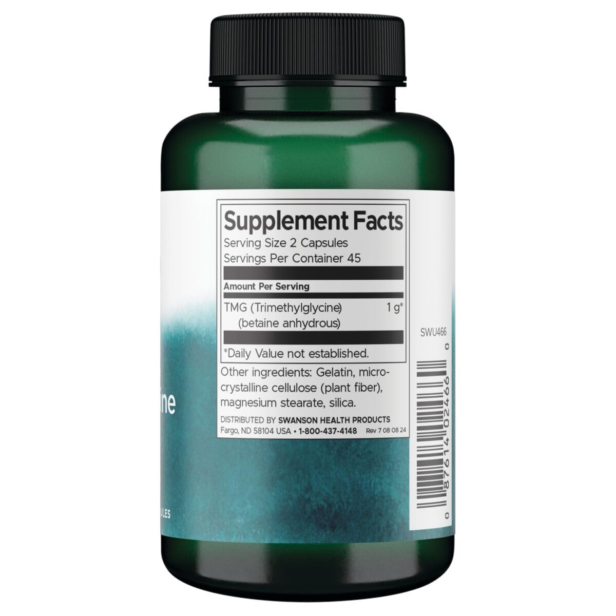 Foto 3 pulgar | Suplemento De Aminoácidos Swanson Tmg Trimetilglicina 500 Mg - Venta Internacional.