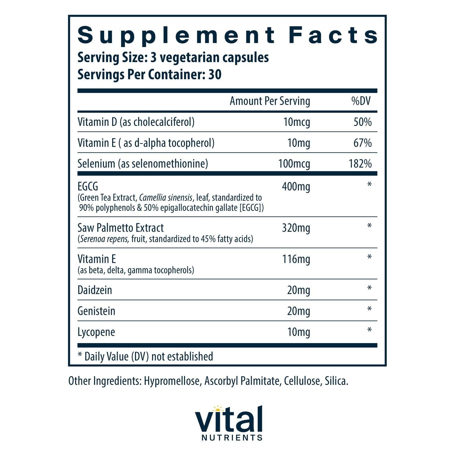 Foto 3 pulgar | Suplemento Vital Nutrients Prostate Health Tx 90 Cápsulas - Venta Internacional.