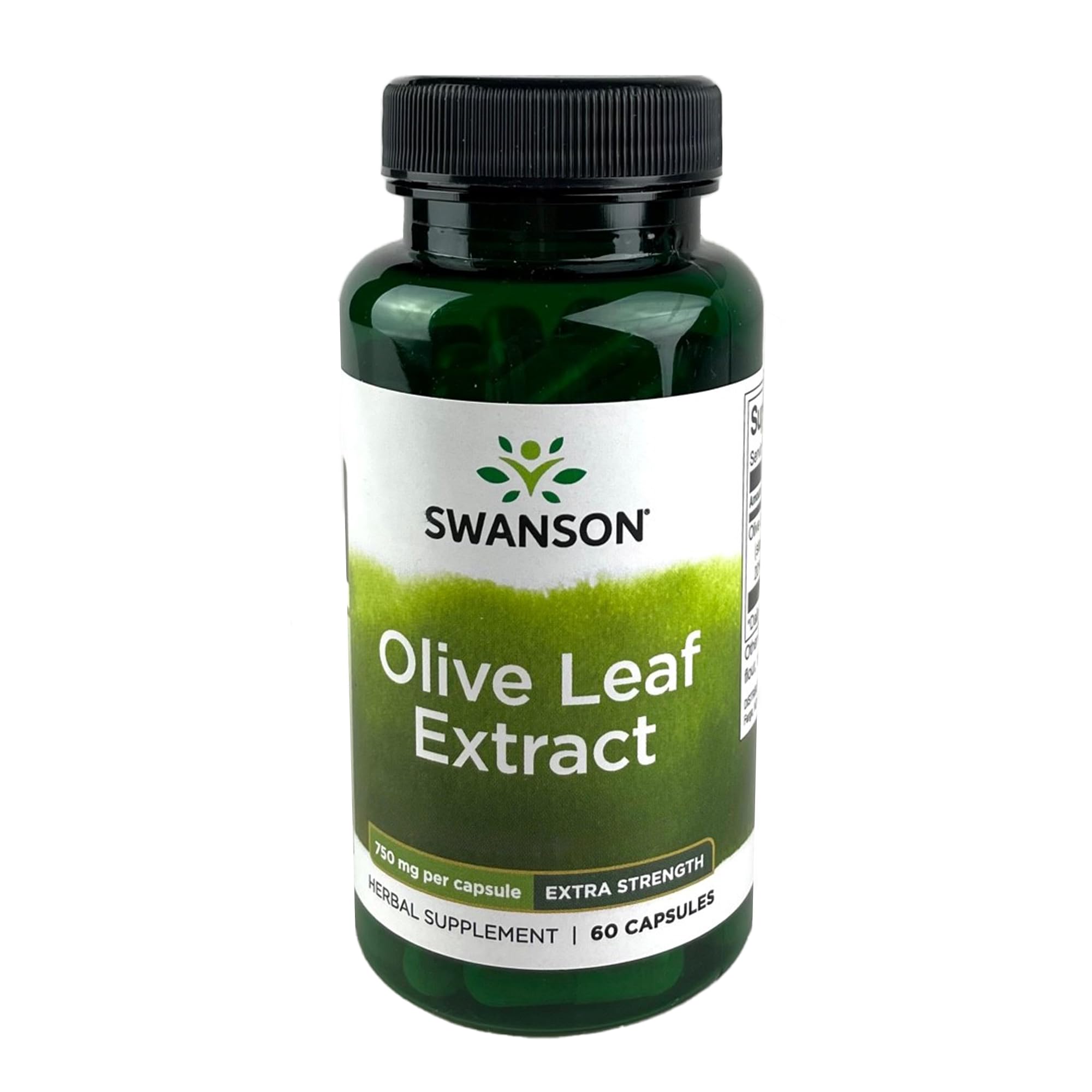 Foto 1 | Suplemento De Extracto De Hoja De Olivo De Swanson 750 Mg 60 Cápsulas - Venta Internacional.