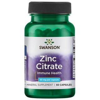 Foto 1 | Suplemento De Citrato De Zinc Swanson 30 Mg 60 Cápsulas - Venta Internacional.