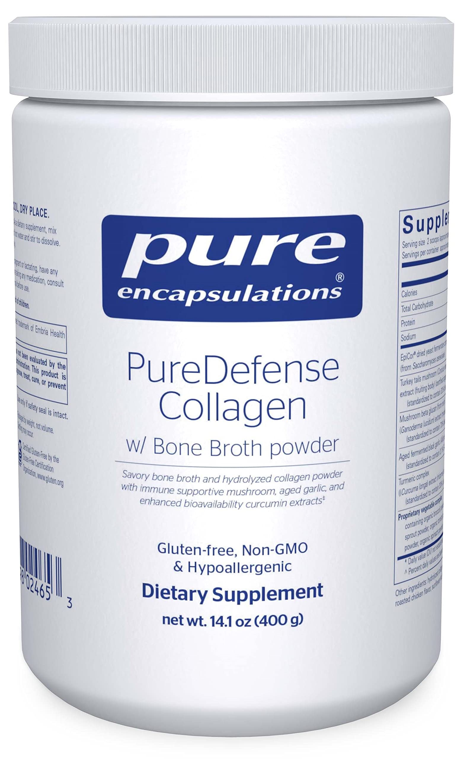 Foto 2 pulgar | Suplemento De Colágeno Puredefense De Pure Encapsulations, 415 Ml - Venta Internacional.