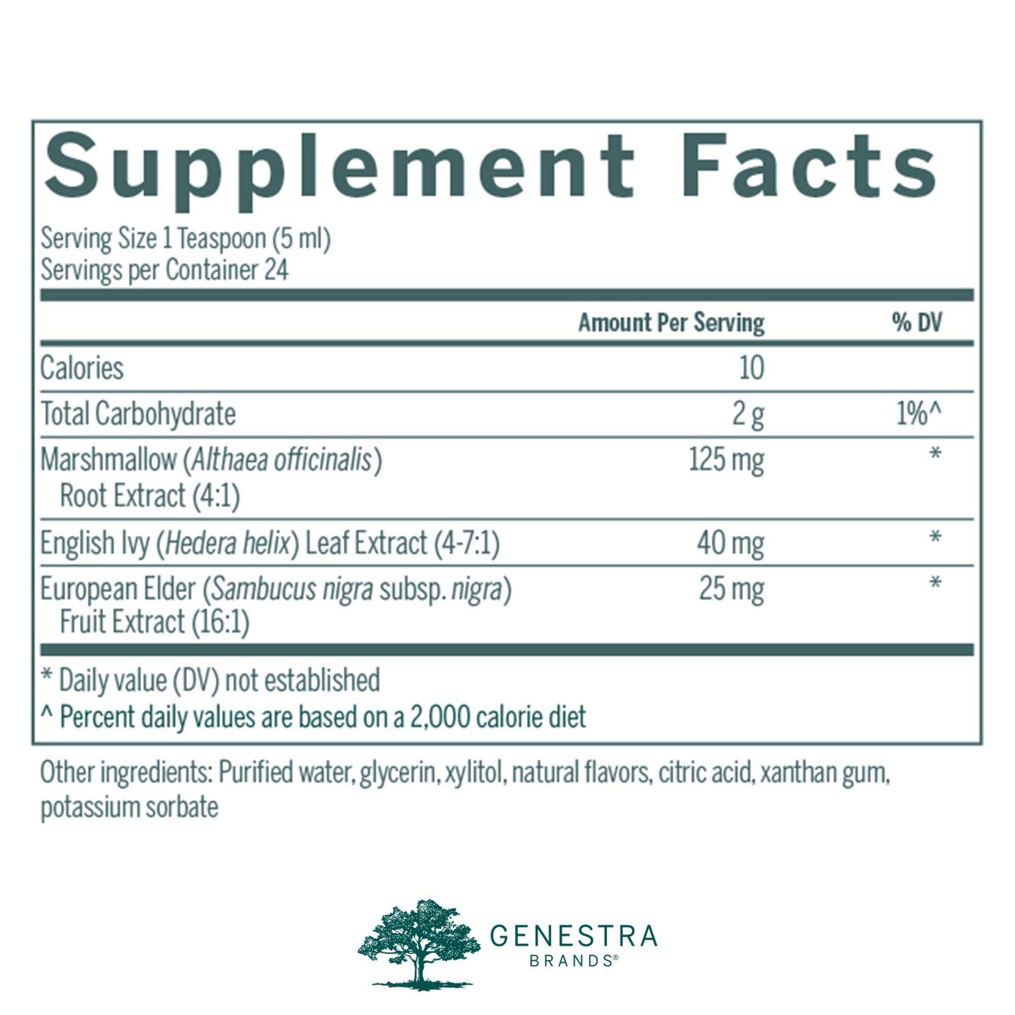 Foto 3 pulgar | Sirope Genestra Brands English Ivy Herbal, 120 Ml, Sabor A Frambuesa - Venta Internacional.