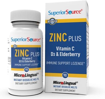 Foto 1 | Suplemento Superior Source Zinc Plus Con Vitamina C, D3, 90 Tabletas - Venta Internacional.