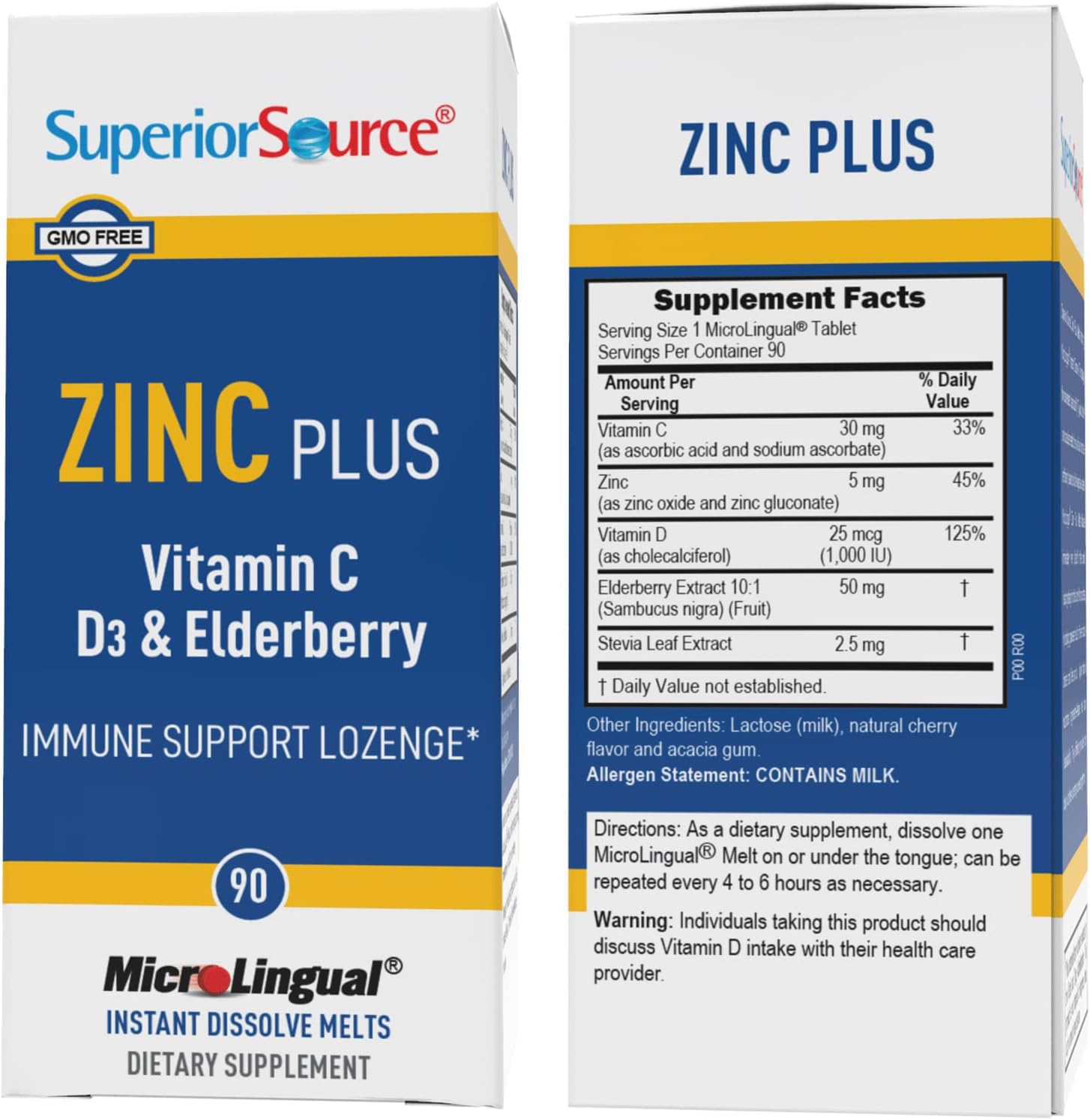 Foto 5 pulgar | Suplemento Superior Source Zinc Plus Con Vitamina C, D3, 90 Tabletas - Venta Internacional.