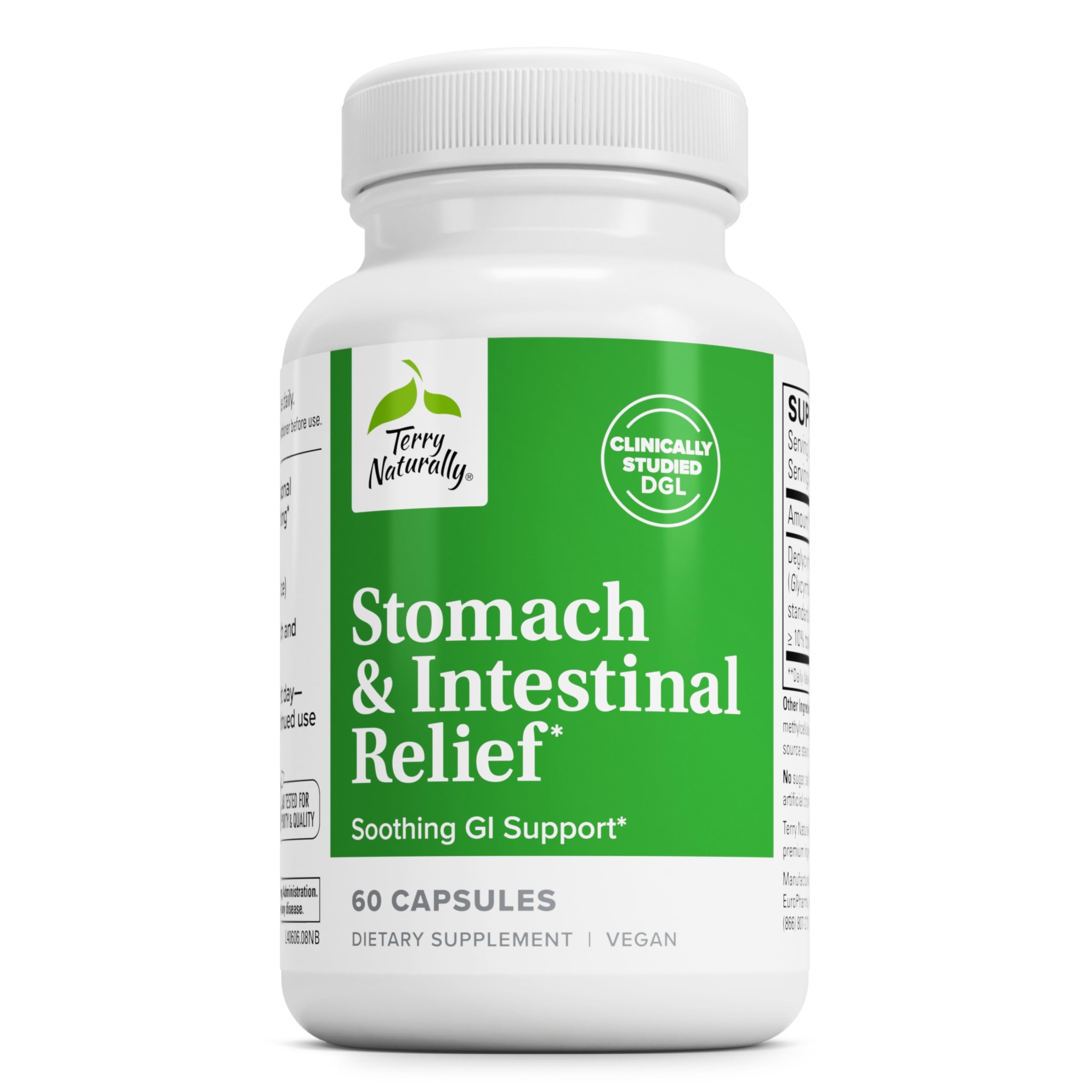 Foto 2 pulgar | Suplemento Terry Naturally Stomac & Intestinal Relief 60 Cápsulas - Venta Internacional.