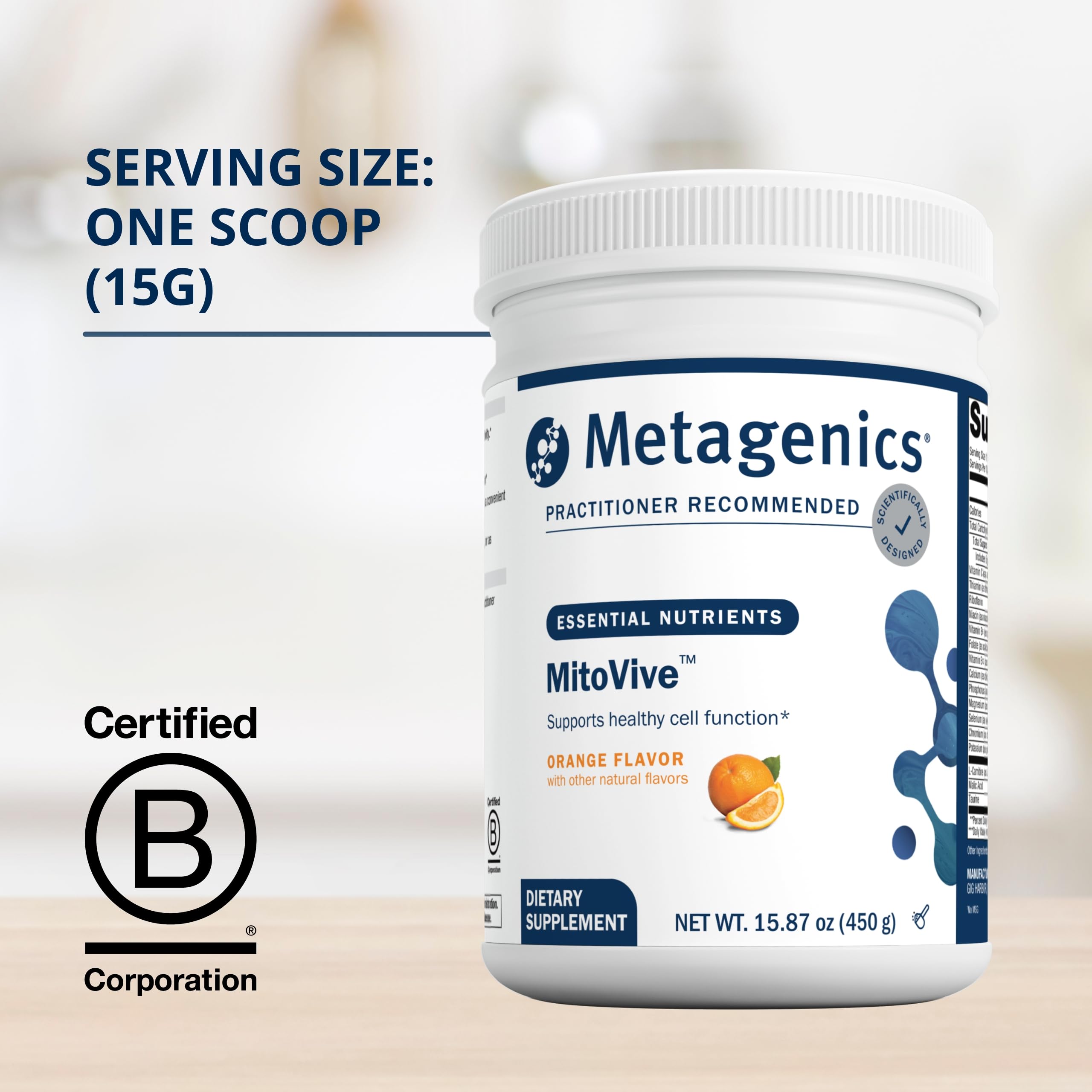 Foto 5 pulgar | Suplemento Metagenics Mitovive Mitocondria Balance 450 G - Venta Internacional.