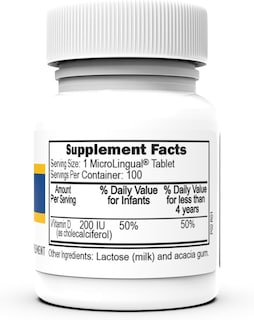 Foto 2 | Suplemento De Vitamina D3 Para Bebés De Superior Source, 100 Comprimidos - Venta Internacional.