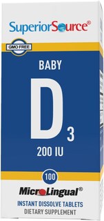 Foto 5 | Suplemento De Vitamina D3 Para Bebés De Superior Source, 100 Comprimidos - Venta Internacional.