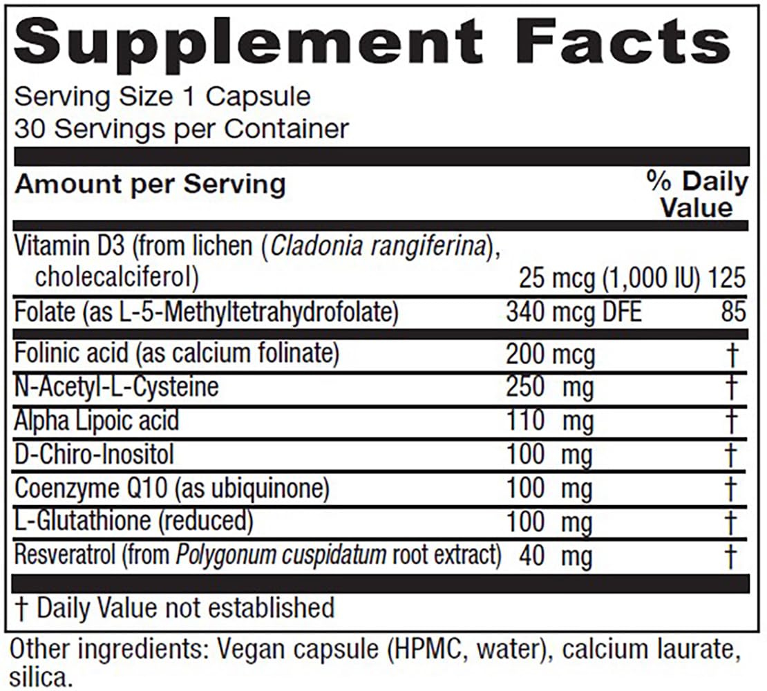 Foto 2 | Suplemento Vitanica Ovum A.m. Egg Quality Support 30 Cápsulas Veganas - Venta Internacional.