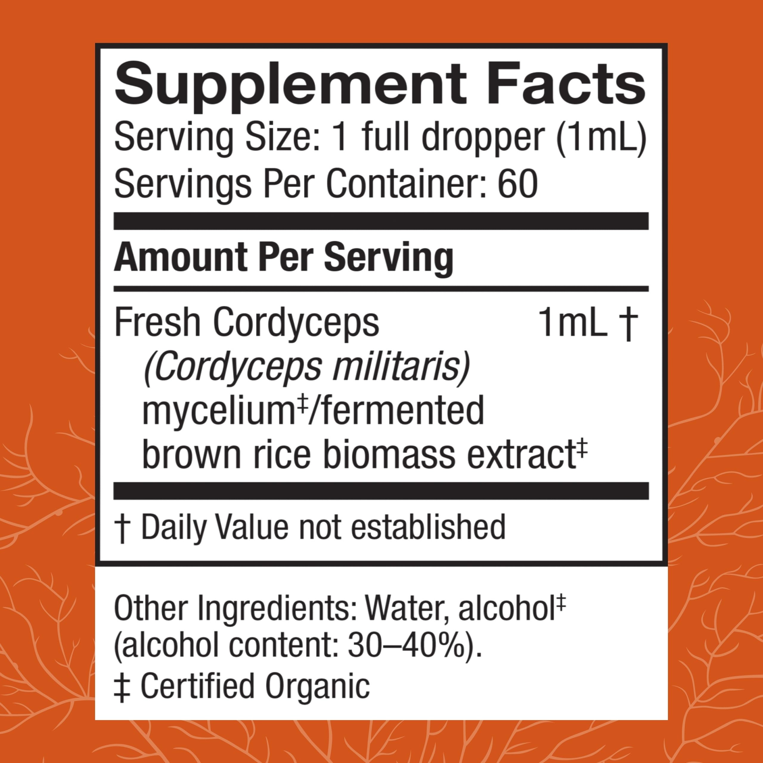 Foto 3 pulgar | Suplemento de Extracto de Cordyceps Host Defense 60 ml - Venta Internacional