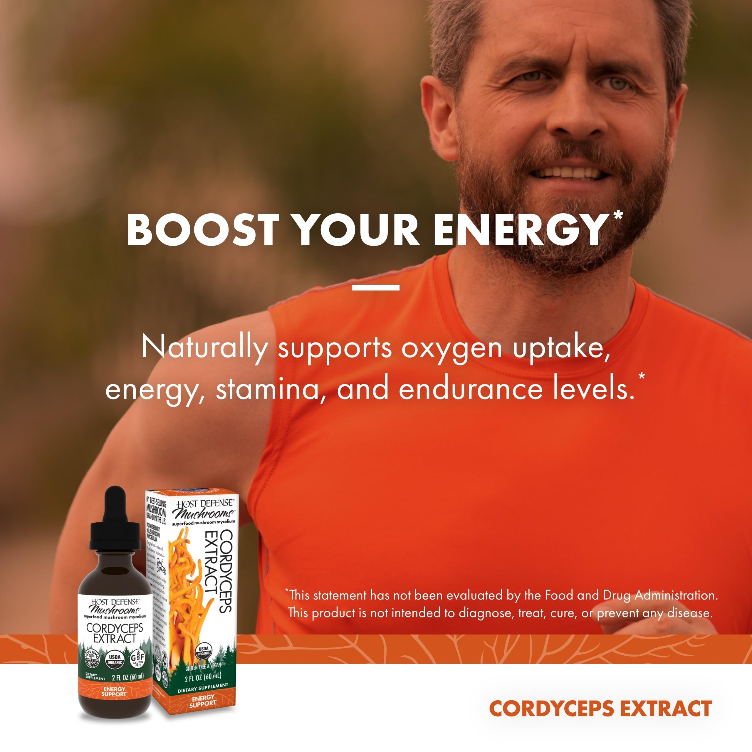 Foto 4 pulgar | Suplemento de Extracto de Cordyceps Host Defense 60 ml - Venta Internacional