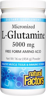 Foto 1 | Mix Natural Factors L-Glutamina Micronizada 5000 mg 454 g - Venta Internacional