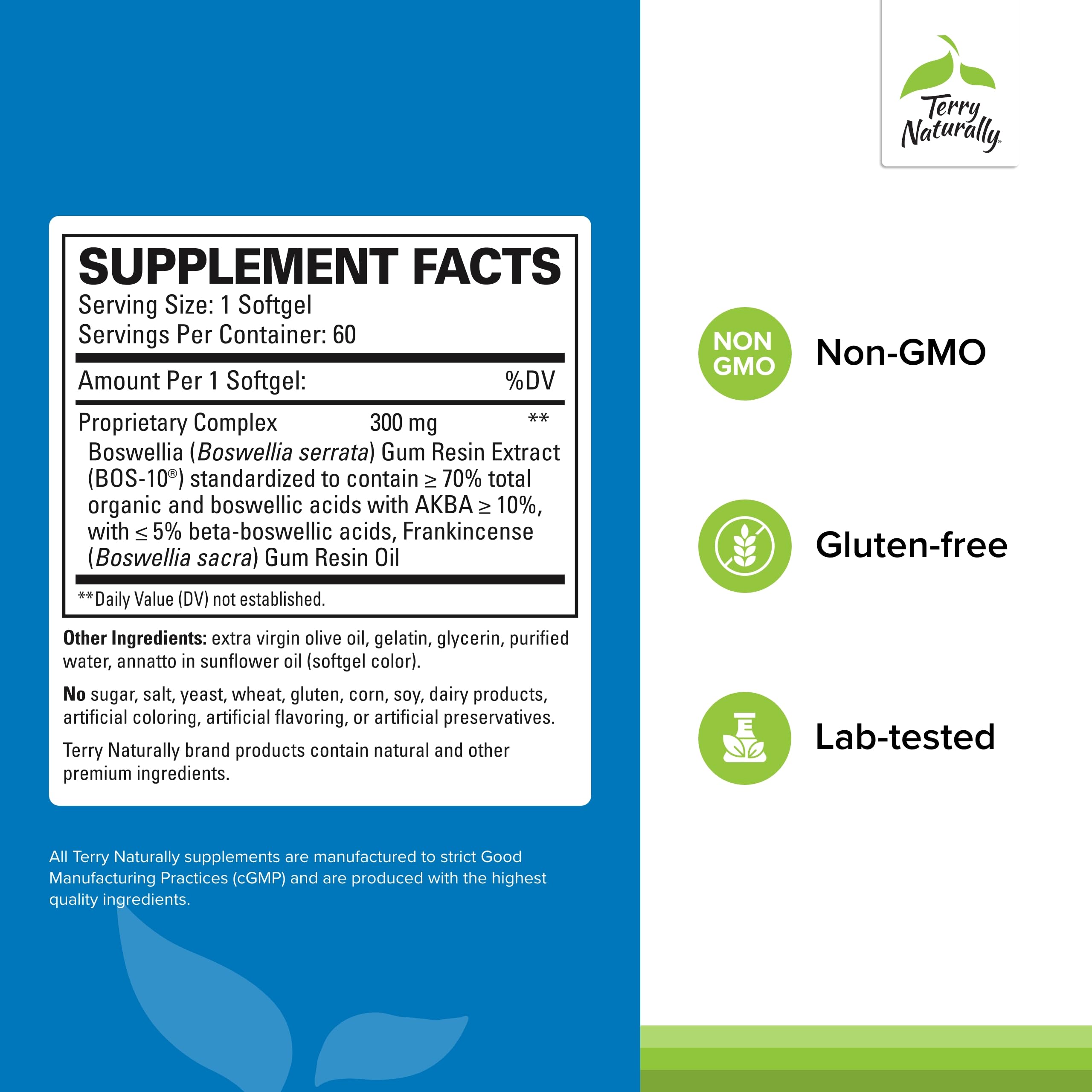 Foto 2 | Suplemento De Aceite De Incienso Terry Naturally Boswellia Plus - Venta Internacional.