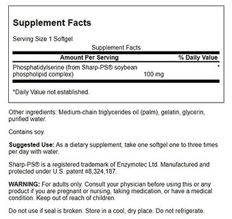 Foto 3 | Suplemento Swanson Ultra Fosfatidilserina 100 Mg 90 Cápsulas Blandas X2 - Venta Internacional.