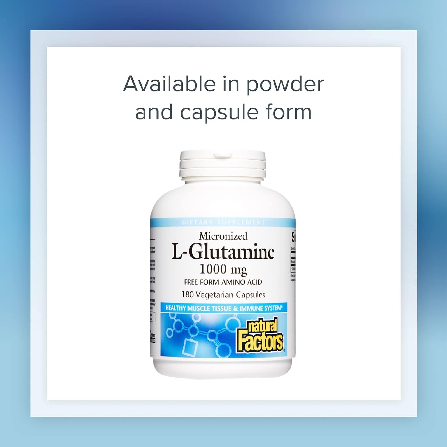 Foto 8 pulgar | Mix Natural Factors L-Glutamina Micronizada 5000 mg 226 g - Venta Internacional