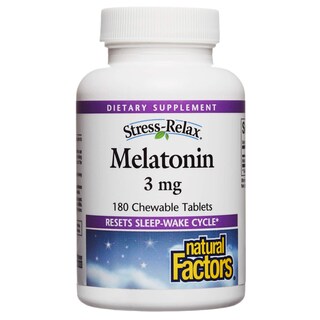 Foto 1 | Tabletas Masticables Natural Factors Melatonin 3 mg 180 Tabletas Masticables - Venta Internacional