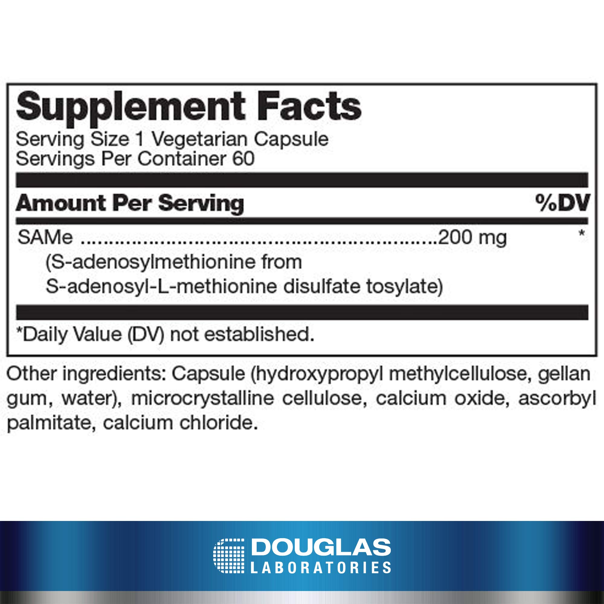 Foto 3 pulgar | Suplemento Sam-e De Douglas Laboratories 200 Mg 60 Cápsulas - Venta Internacional.