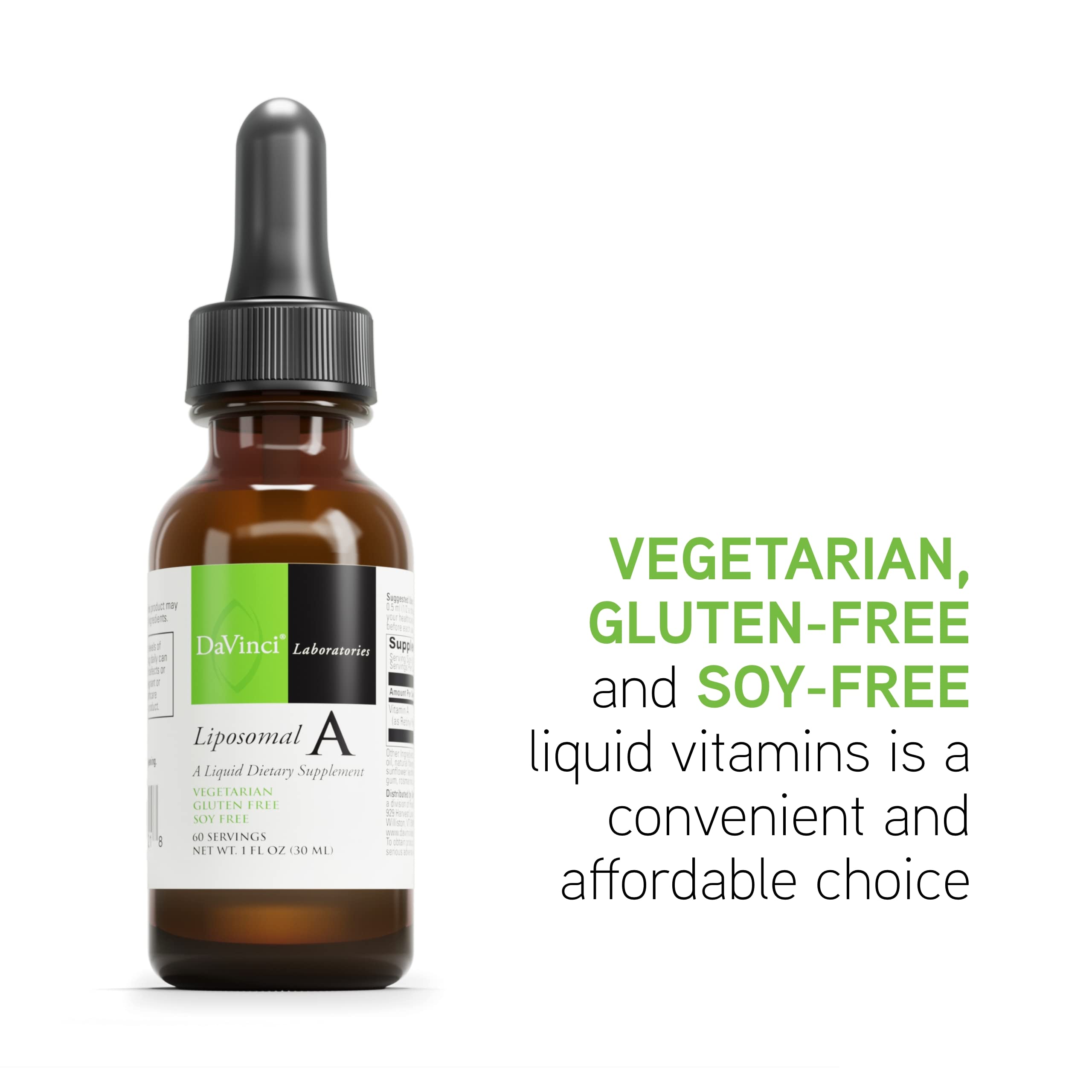 Foto 5 | Suplemento De Vitamina A Líquida Liposomal A De Davinci Labs, 30 Ml - Venta Internacional.