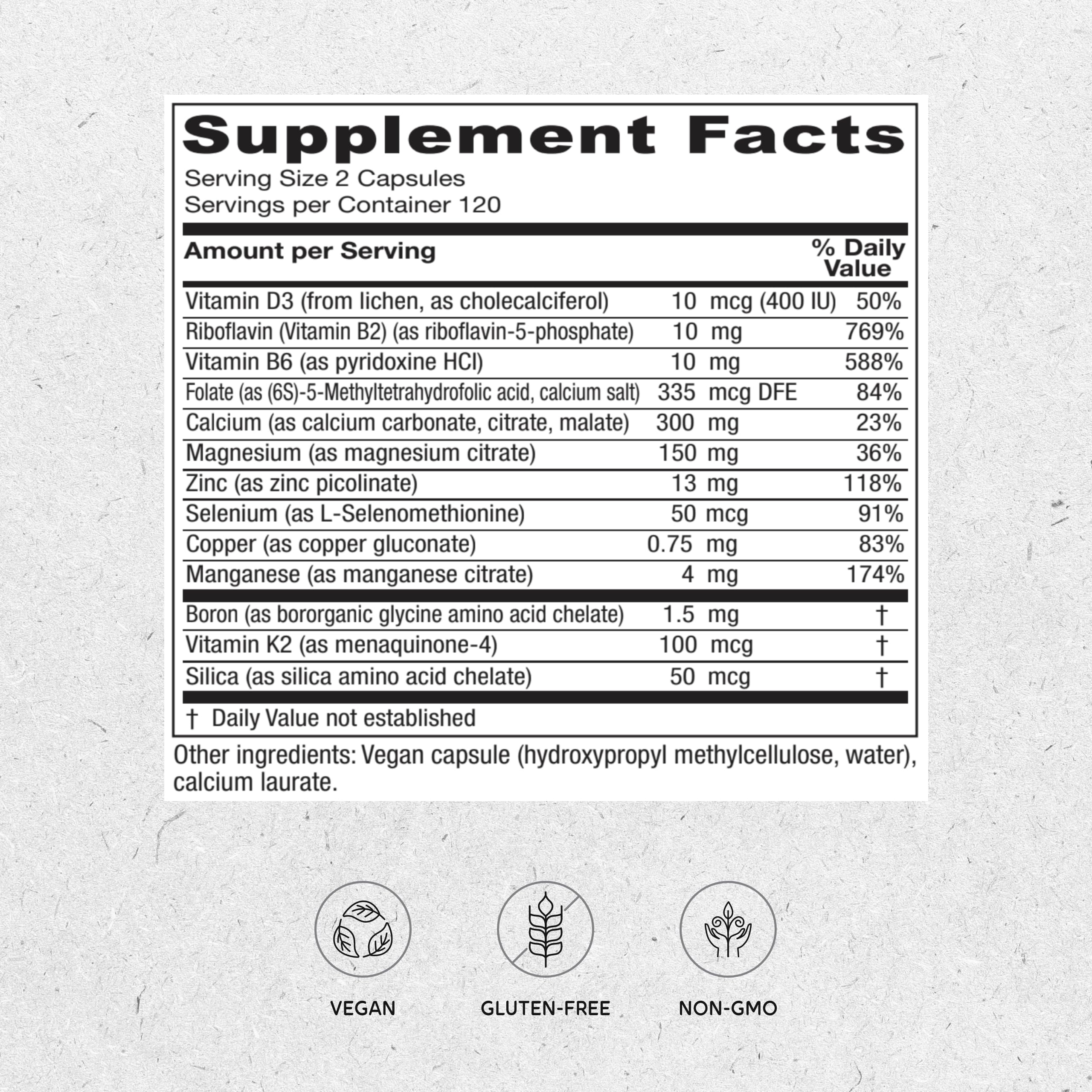 Foto 3 pulgar | Suplemento Vitanica Osteoblend Bone Support 240 Cápsulas - Venta Internacional.
