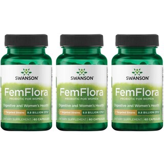 Foto 1 | Suplemento Probiótico Swanson Femflora Para Mujer 60 Cápsulas - Venta Internacional.