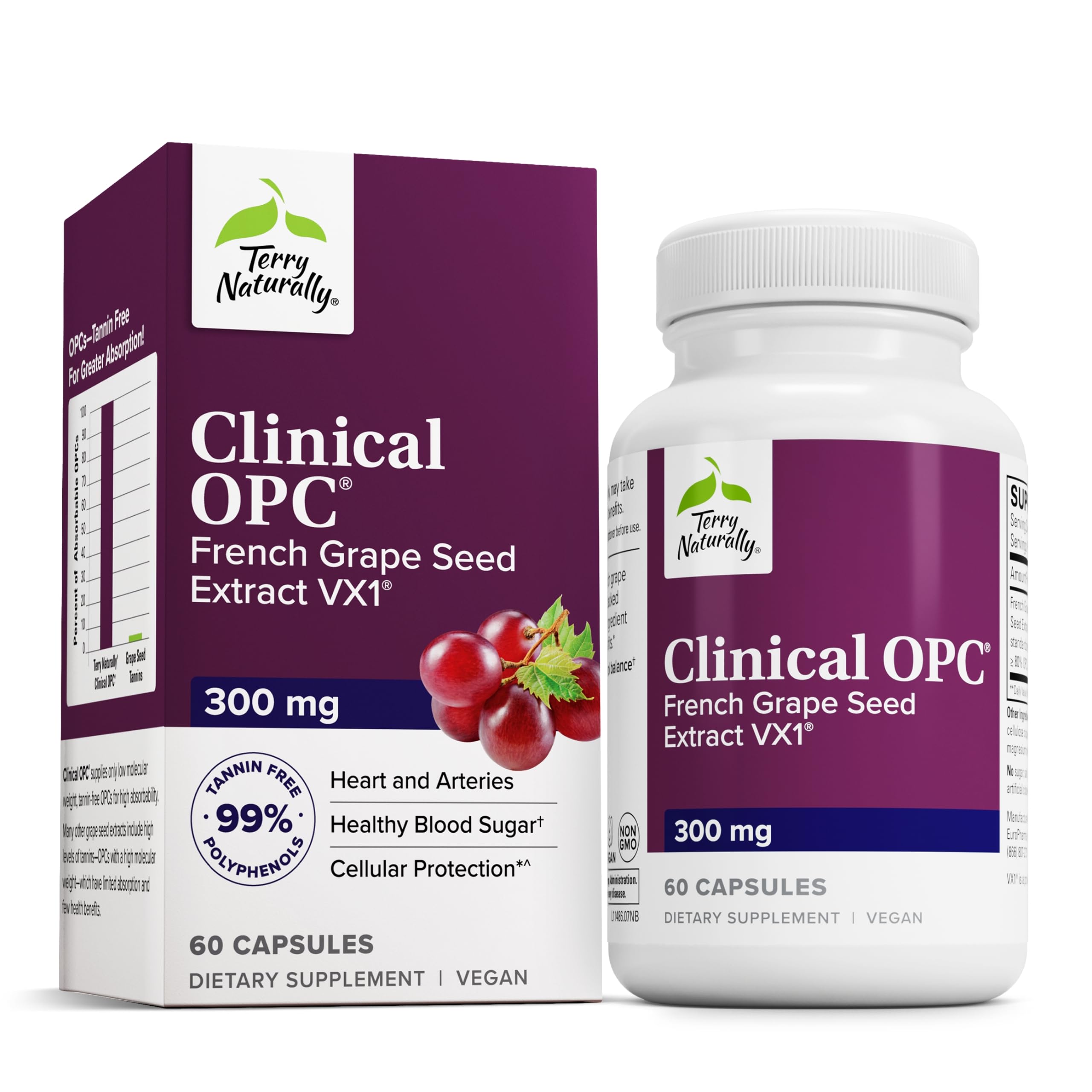 Foto 1 | Suplemento Terry Naturally Clinical Opc 300 Mg 60 Cápsulas Blandas - Venta Internacional.