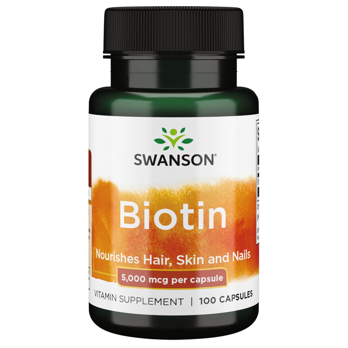 Suplemento De Biotina Y Vitamina B7 De Swanson, 5000 Mcg, 100 Cápsulas - Venta Internacional.