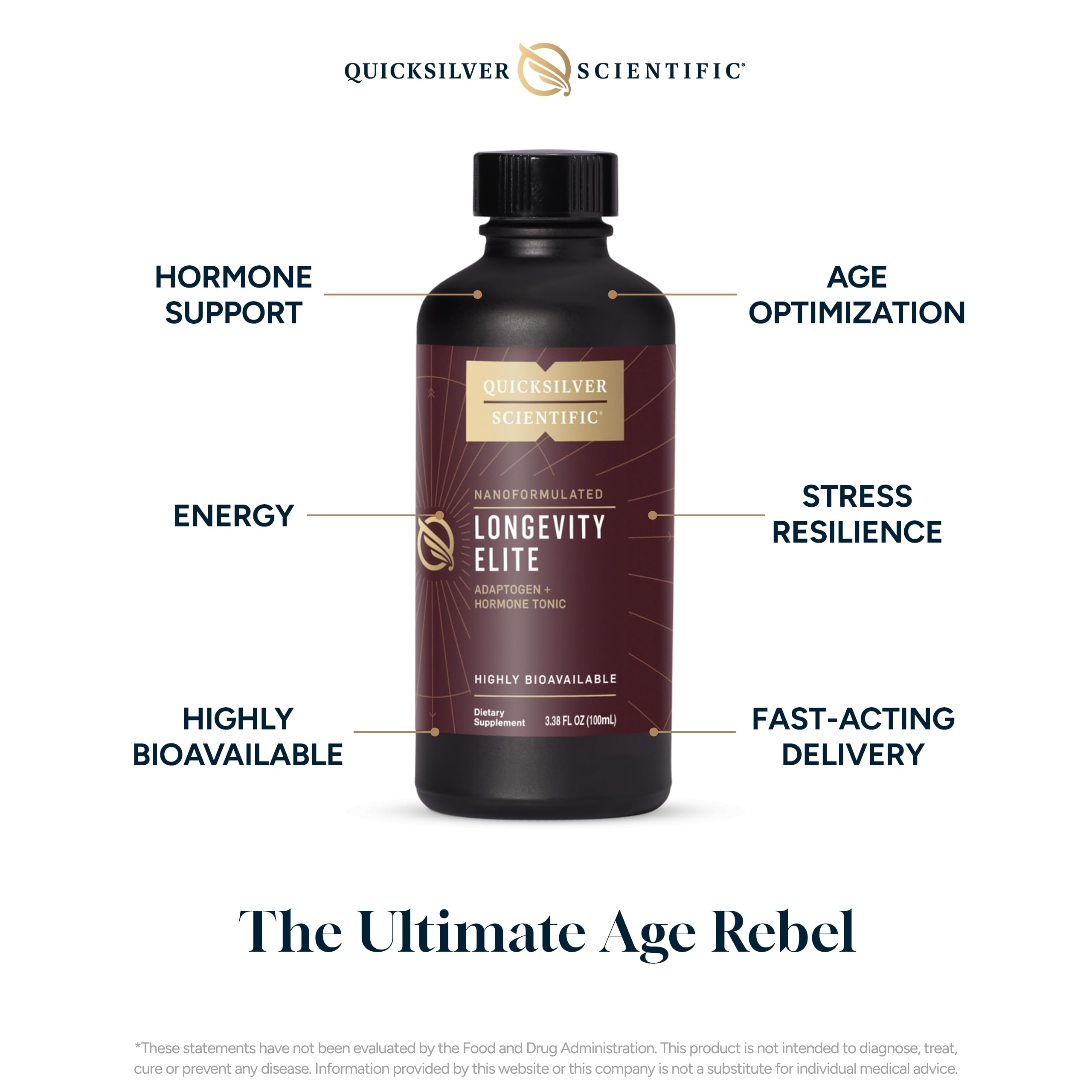 Foto 3 | Suplemento Quicksilver Scientific Longevity Elite 100 Ml - Venta Internacional.