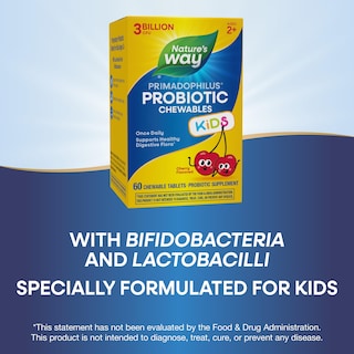 Foto 5 | Probiótico Nature's Way Primadophilus Kids 3b Cfu 60 Masticables - Venta Internacional.