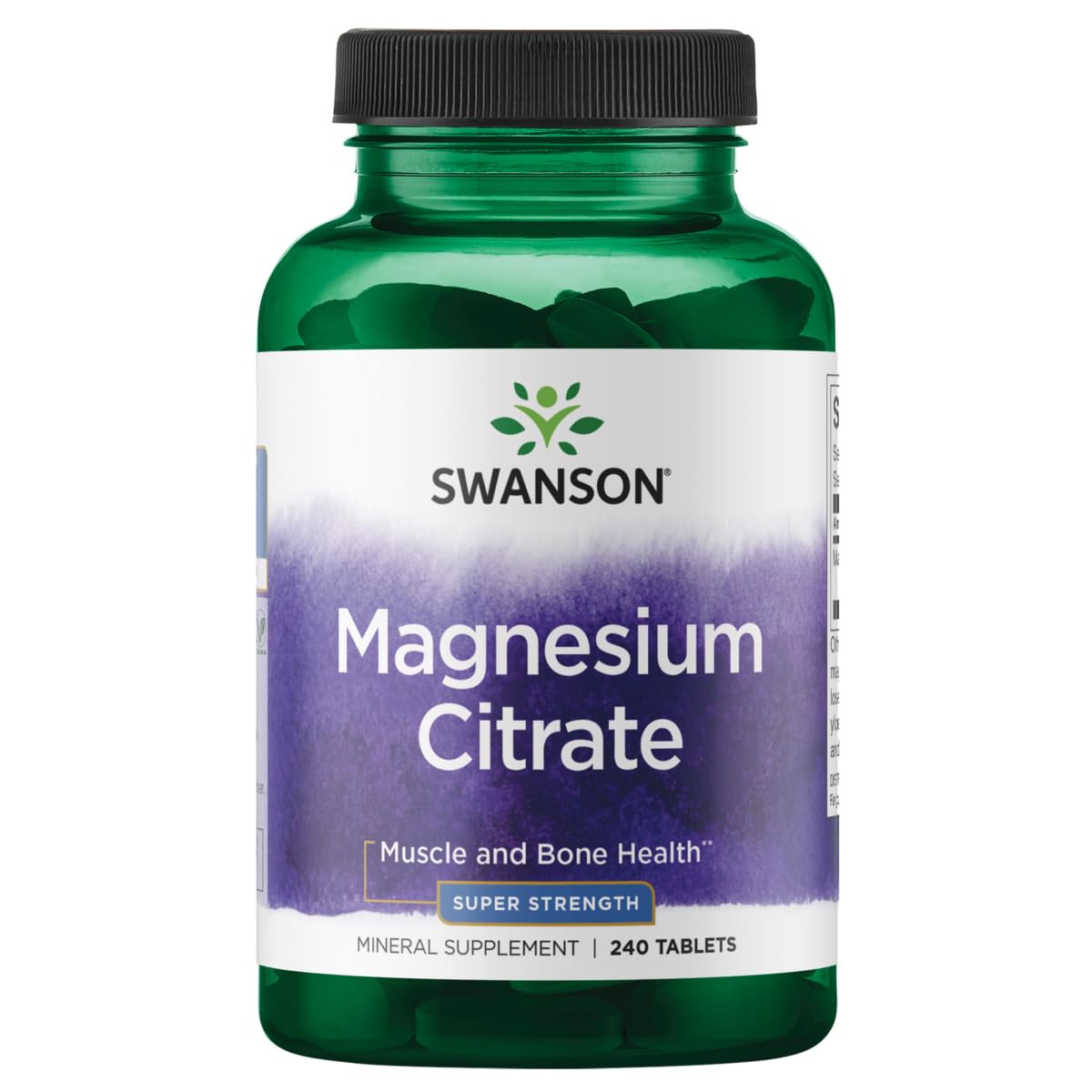 Foto 2 pulgar | Suplemento De Citrato De Magnesio Swanson 112,5 Mg 240 Tabletas - Venta Internacional.
